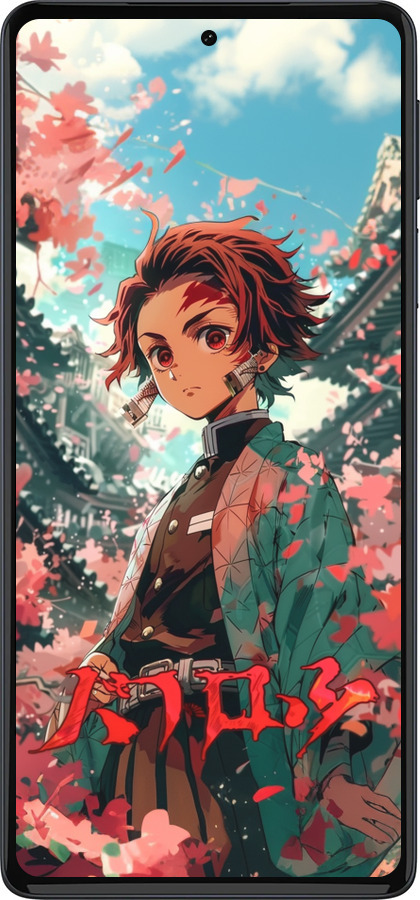 Силиконовый чехол Tanjiro Kamado для Motorola Edge 30 Pro - 6132u-2826 изображение 