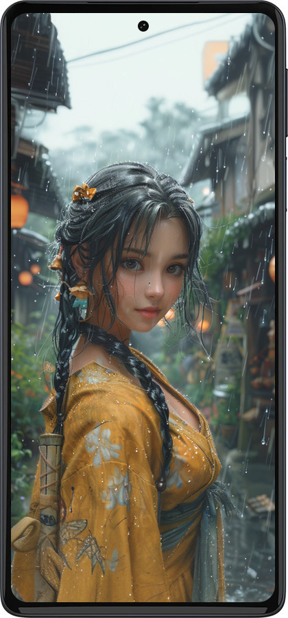 Силіконовий чехол Anime-girl для Motorola Edge 30 Pro - 6133u-2826 изображение 
