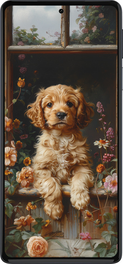 Силиконовый чехол Щенок cocker spaniel для Motorola Edge 30 Pro - 6136u-2826 изображение 