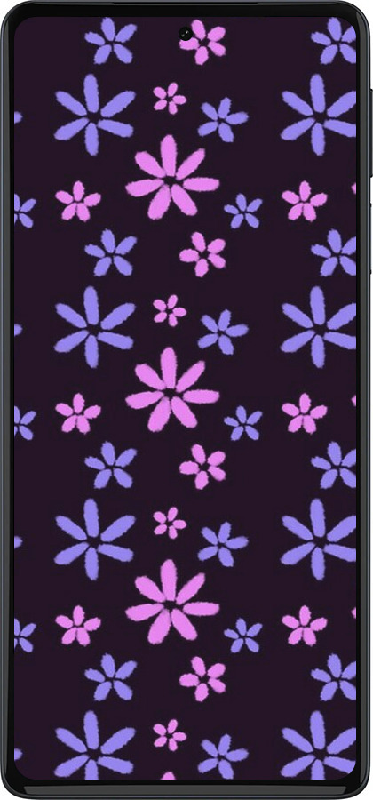 Силиконовый чехол с  цветами для Motorola Edge 30 Pro - 6258u-2826 изображение 