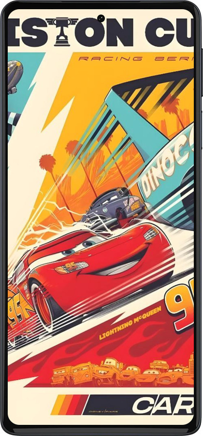 Силиконовый чехол Тачки для Motorola Edge 30 Pro - 6288u-2826 изображение 