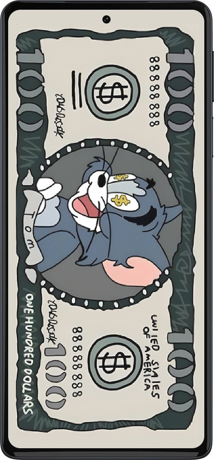 Силиконовый чехол Том и джерри для Motorola Edge 30 Pro - 6291u-2826 изображение 