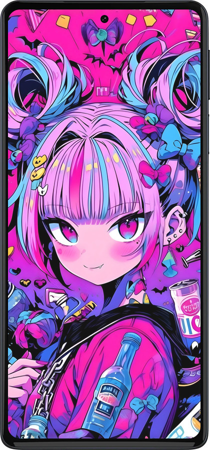 Силиконовый чехол Аниме милаха для Motorola Edge 30 Pro - 6314u-2826 изображение 