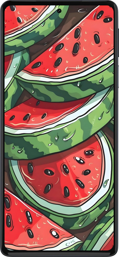 Силіконовий чехол Кавун для Motorola Edge 30 Pro - 6315u-2826 изображение 