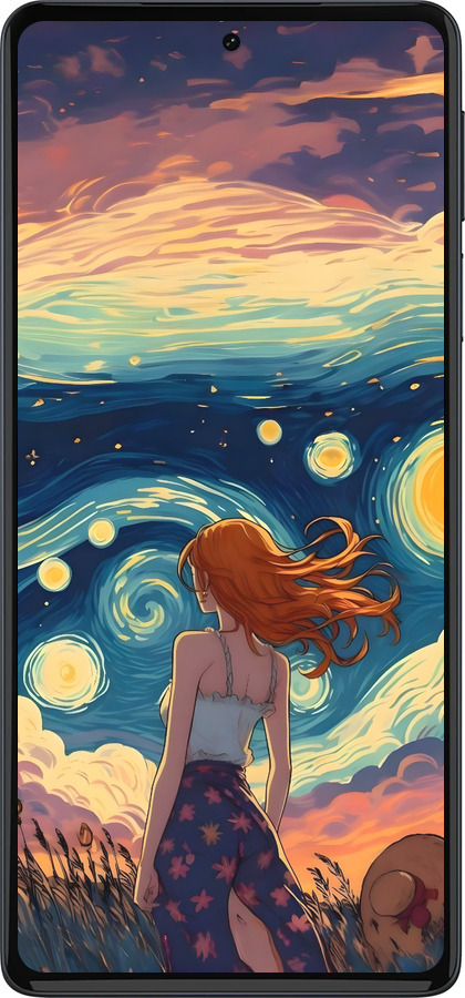 Силіконовий чехол Дівчина Арт для Motorola Edge 30 Pro - 6325u-2826 изображение 