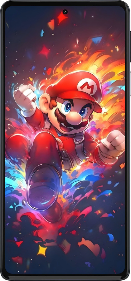 Силиконовый чехол Супер Марио для Motorola Edge 30 Pro - 6342u-2826 изображение 