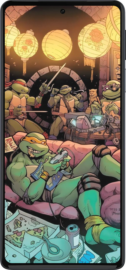 Силиконовый чехол Черепашки нинзя для Motorola Edge 30 Pro - 6346u-2826 изображение 
