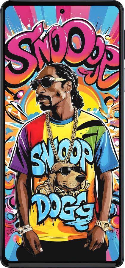 Силиконовый чехол Снуп дог для Motorola Edge 30 Pro - 6348u-2826 изображение 