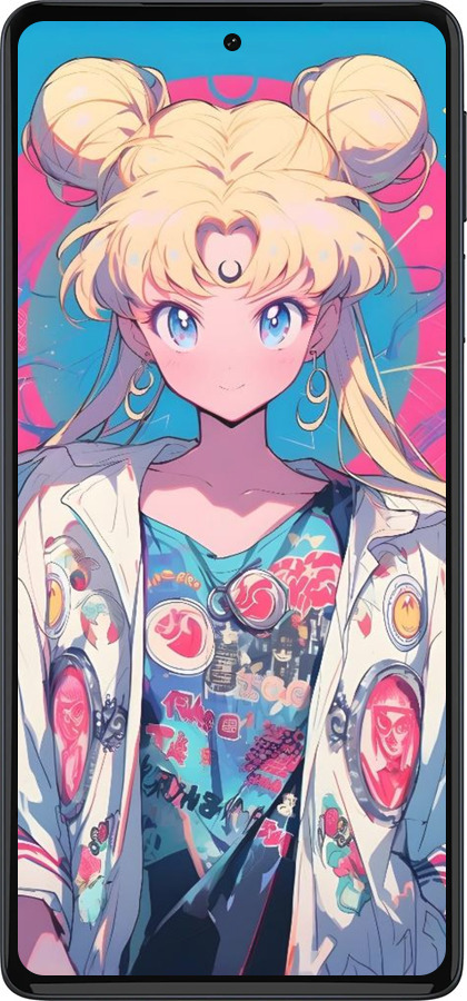 Силиконовый чехол Сейлор Мун 2 для Motorola Edge 30 Pro - 6351u-2826 изображение 