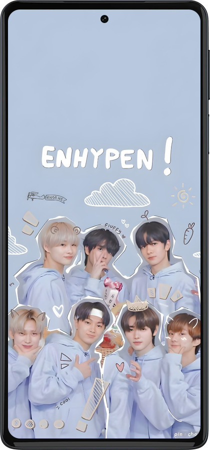 Силиконовый чехол Энхайпен для Motorola Edge 30 Pro - 6362u-2826 изображение 