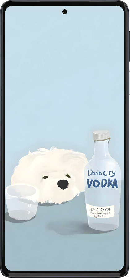 Силиконовый чехол Пес водка для Motorola Edge 30 Pro - 6368u-2826 изображение 