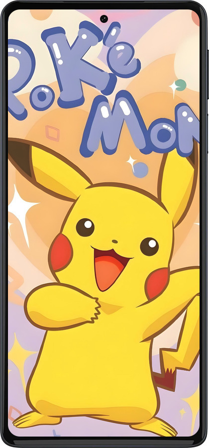 Силиконовый чехол Пикачу для Motorola Edge 30 Pro - 6383u-2826 изображение 