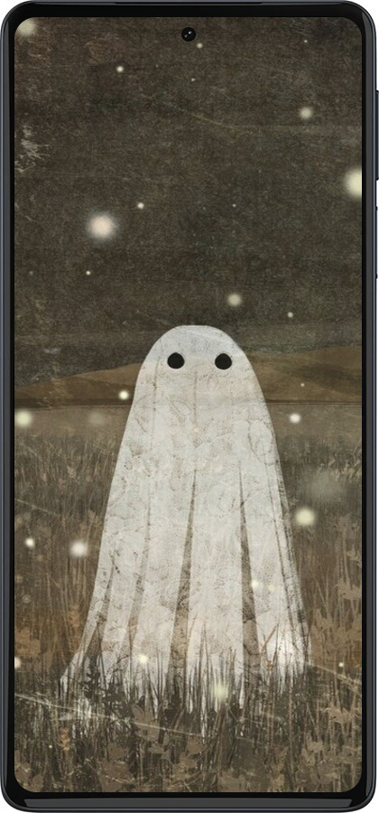 Силиконовый чехол Привидение и светлячки для Motorola Edge 30 Pro - 6406u-2826 изображение 