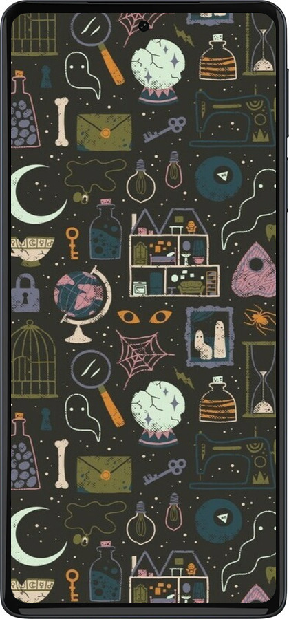 Силиконовый чехол Колдовской принт для Motorola Edge 30 Pro - 6425u-2826 изображение 