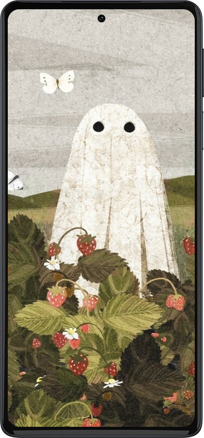 Силиконовый чехол Клубничные поля и привидения для Motorola Edge 30 Pro - 6426u-2826 изображение 
