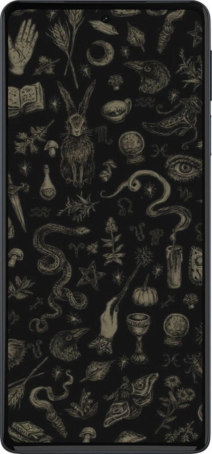 Силиконовый чехол Мистический коллаж с травами и магическими символами для Motorola Edge 30 Pro - 6428u-2826 изображение 