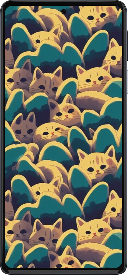 Силиконовый чехол С изображением кошек для Motorola Edge 30 Pro - 6429u-2826 изображение 