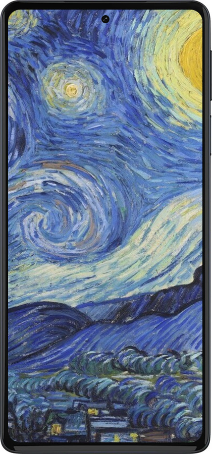 Силиконовый чехол «Звездная ночь» Винсента Ван Гога для Motorola Edge 30 Pro - 6433u-2826 изображение 