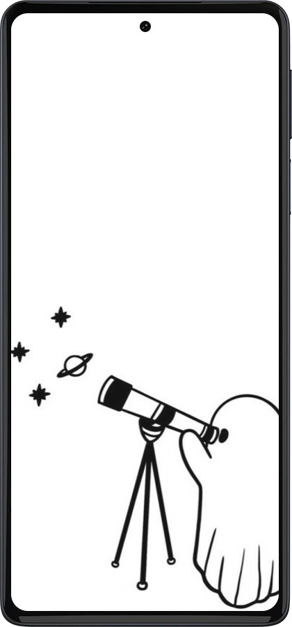 Силиконовый чехол Привидение астроном для Motorola Edge 30 Pro - 6444u-2826 изображение 