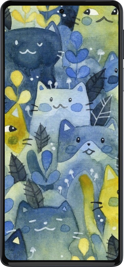Силиконовый чехол С изображением кошачьего леса для Motorola Edge 30 Pro - 6447u-2826 изображение 