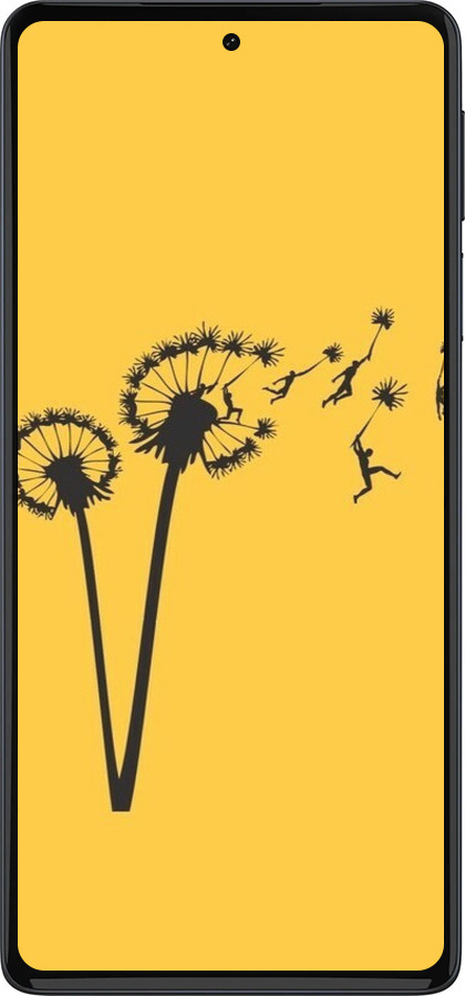 Силиконовый чехол Минимализм одуванчики для Motorola Edge 30 Pro - 6449u-2826 изображение 