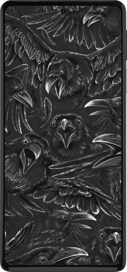 Силиконовый чехол Воронья ярость для Motorola Edge 30 Pro - 6474u-2826 изображение 