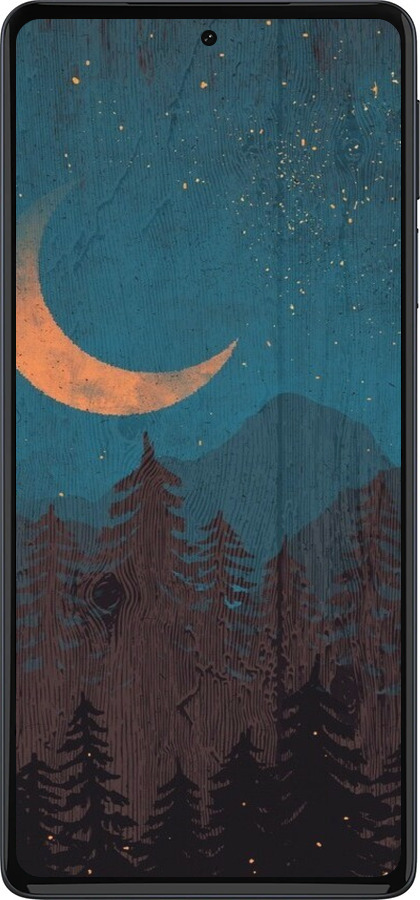 Силиконовый чехол Звездный лес для Motorola Edge 30 Pro - 6480u-2826 изображение 