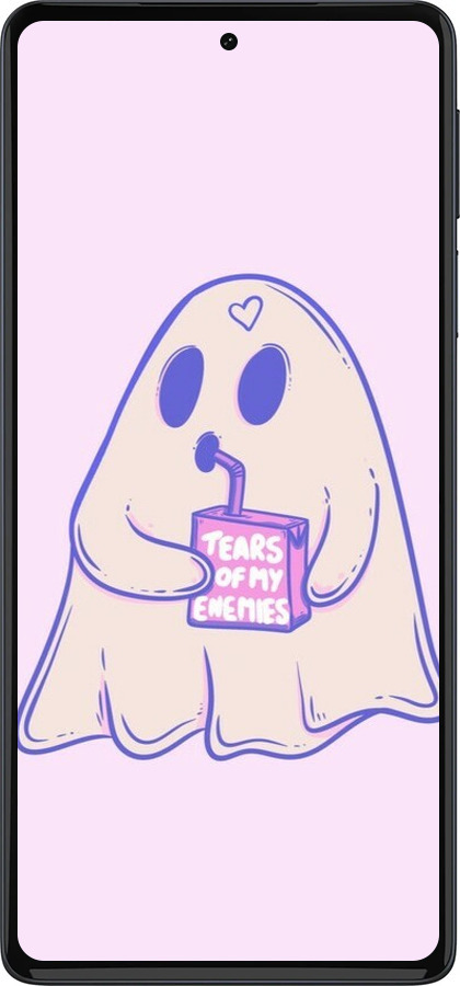 Силиконовый чехол Милый призрак для Motorola Edge 30 Pro - 6507u-2826 изображение 