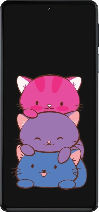 Силиконовый чехол Милые кошки для Motorola Edge 30 Pro - 6518u-2826 изображение 