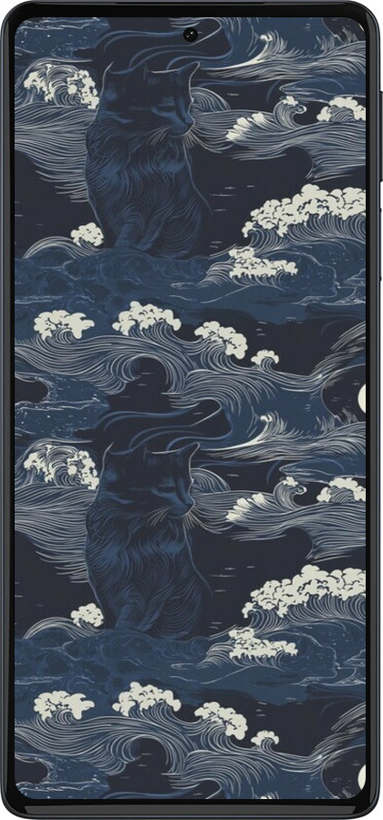 Силиконовый чехол Морская тематика в стиле арт-деко для Motorola Edge 30 Pro - 6520u-2826 изображение 