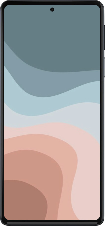 Силиконовый чехол С синими и розовыми волнами в стиле ретро для Motorola Edge 30 Pro - 6532u-2826 изображение 