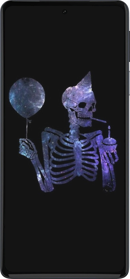 Силиконовый чехол Скелетное искусство для Motorola Edge 30 Pro - 6536u-2826 изображение 