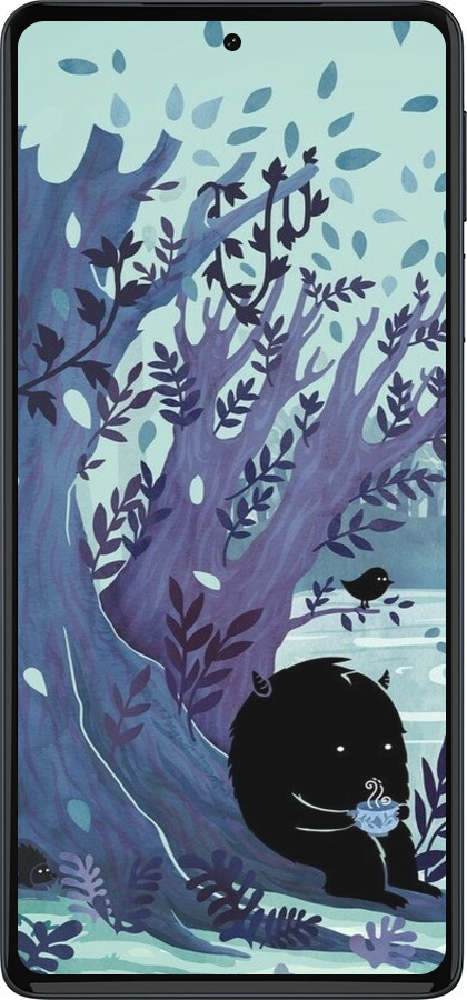 Силиконовый чехол Арт принт Тихое место чая для Motorola Edge 30 Pro - 6544u-2826 изображение 