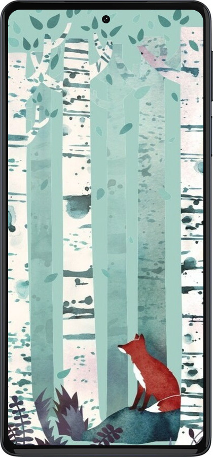 Силиконовый чехол Лис в зелёном лесу для Motorola Edge 30 Pro - 6547u-2826 изображение 