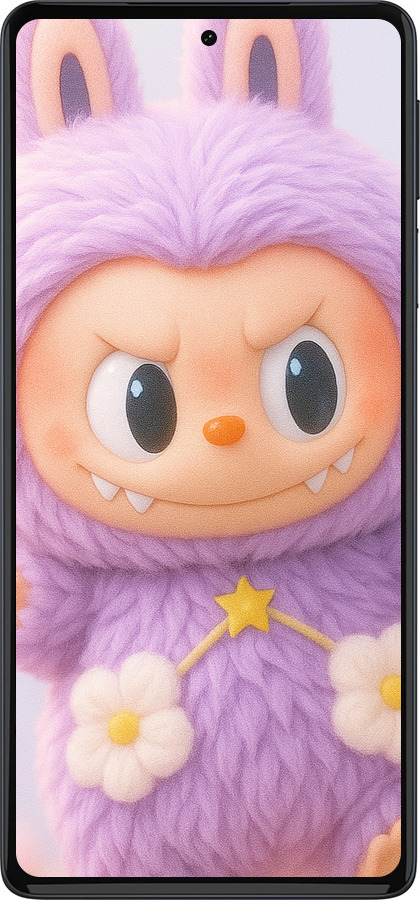 Силиконовый чехол Лабубу для Motorola Edge 30 Pro - 6708u-2826 изображение 