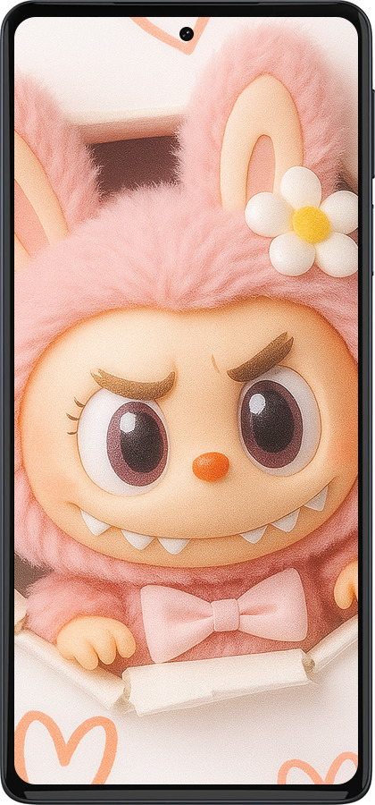 Силиконовый чехол Лабубу 2 для Motorola Edge 30 Pro - 6710u-2826 изображение 