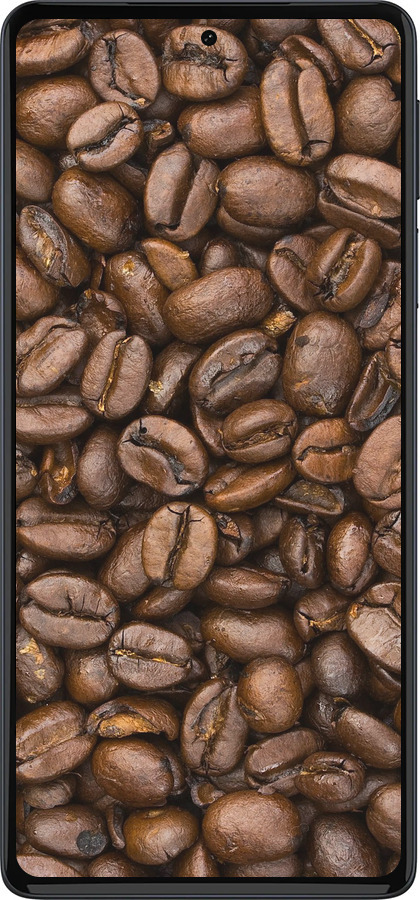 Силиконовый чехол Зёрна кофе для Motorola Edge 30 Pro - 783u-2826 изображение 