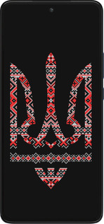 Силіконовий чехол Герб - вишиванка на чорному фоні для Motorola Edge 30 - 1196u-2840 изображение 