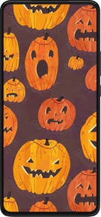 Силиконовый чехол Тыквы на Хеллоуин для Motorola Edge 30 - 233u-2840 изображение 