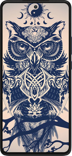 Силиконовый чехол Узорчатая сова для Motorola Edge 30 - 4000u-2840 изображение 