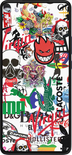 Силиконовый чехол Many different logos для Motorola Edge 30 - 4022u-2840 изображение 