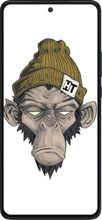 Силиконовый чехол Обезьяна в шапке для Motorola Edge 30 - 4183u-2840 изображение 