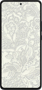 Силиконовый чехол Белое кружево для Motorola Edge 30 - 4383u-2840 изображение 