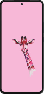 Силиконовый чехол Розовая жирафа для Motorola Edge 30 - 4441u-2840 изображение 