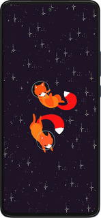 Силиконовый чехол Лисички в космосе для Motorola Edge 30 - 4519u-2840 изображение 