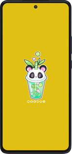 Силіконовий чехол Панда 1 для Motorola Edge 30 - 4558u-2840 изображение 