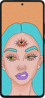 Силиконовый чехол Девушка рисунок для Motorola Edge 30 - 4576u-2840 изображение 