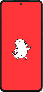 Силиконовый чехол Котик для Motorola Edge 30 - 4577u-2840 изображение 