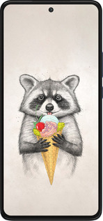 Силиконовый чехол Енотик с мороженым для Motorola Edge 30 - 4602u-2840 изображение 