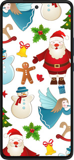 Силиконовый чехол Новогодний 1 для Motorola Edge 30 - 4614u-2840 изображение 